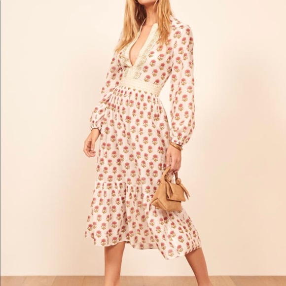 Reformation Delilah Dress size 4 - Picture 3 of 7